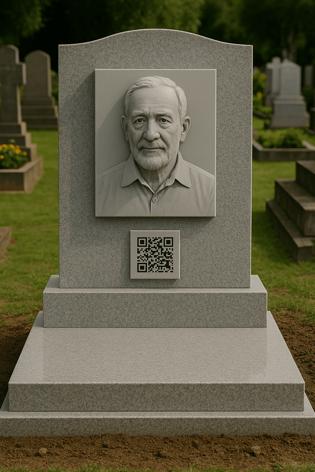 beton szürke dombormű