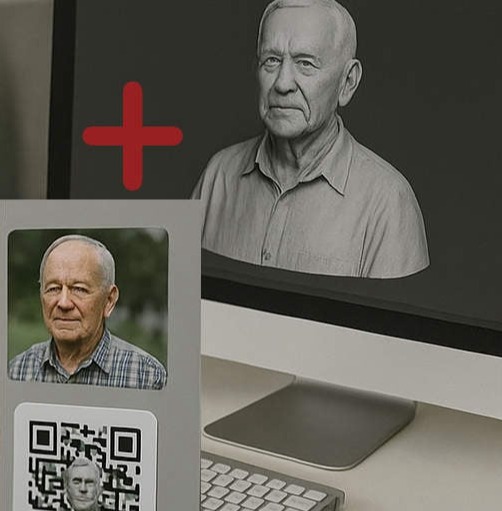 Dombormű és QR kód